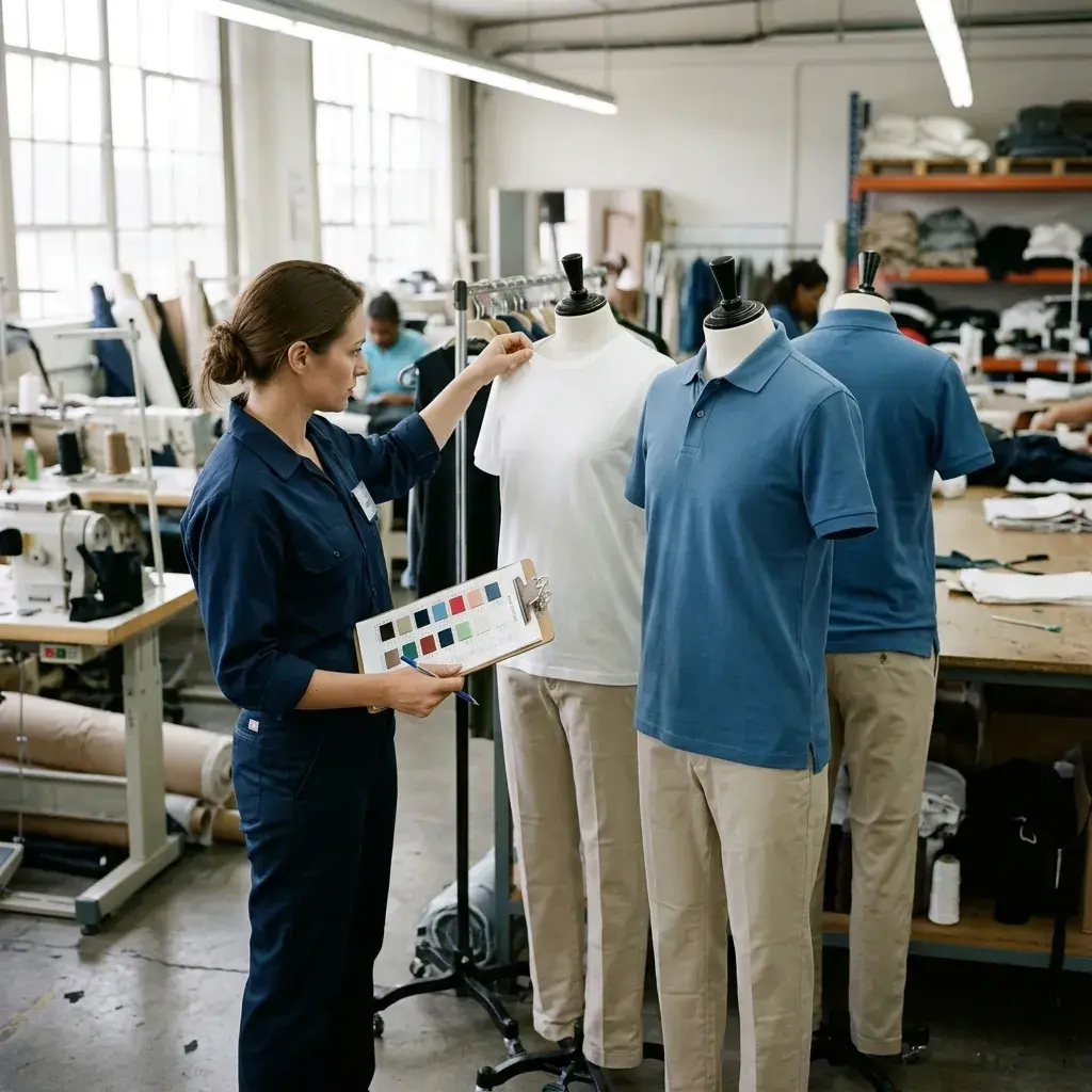 Kit Uniforme Completo para Empresa: Camiseta, Polo e Calça em Pedido Único
